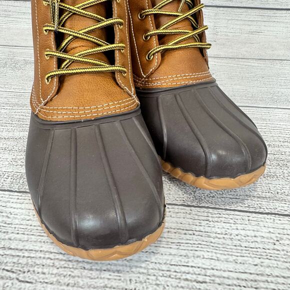 Lands End Men's Haze Brown Durable All Weather Duck Boots Size 11D - Picture 9 of 9